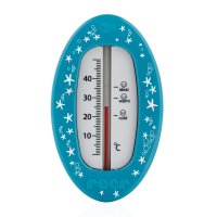 Badethermometer Oval Blau