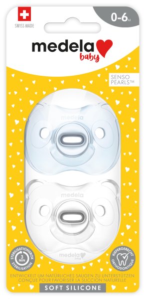 Baby Soft Silicone 0-6 DUO hellblau & transparent