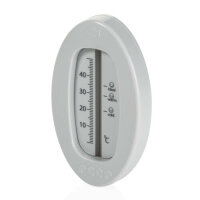 Badethermometer Oval Grau
