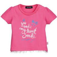 T-Shirt Rosa "You make my Heart Smile" Gr. 62