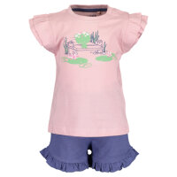 T-Shirt & Shorts Set Pink Frosch Gr. 80