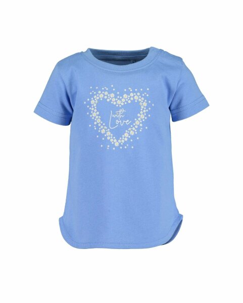 T-Shirt Blau "With Love" Gr. 74
