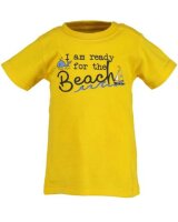 T-Shirt Gelb "I am ready for the Beach" Gr. 74